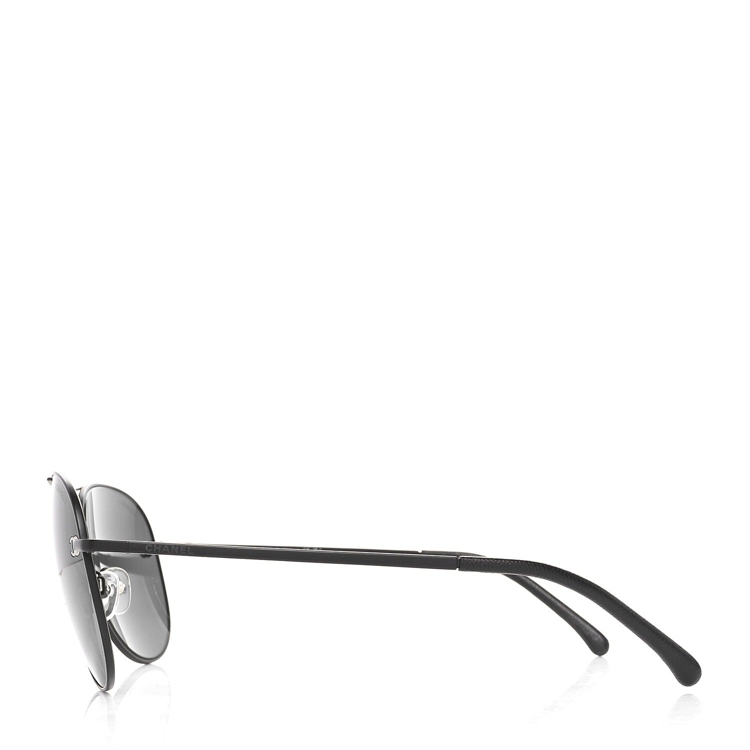 Chanel Aviator CC Sunglasses 4189-T-Q Black 3 of 7