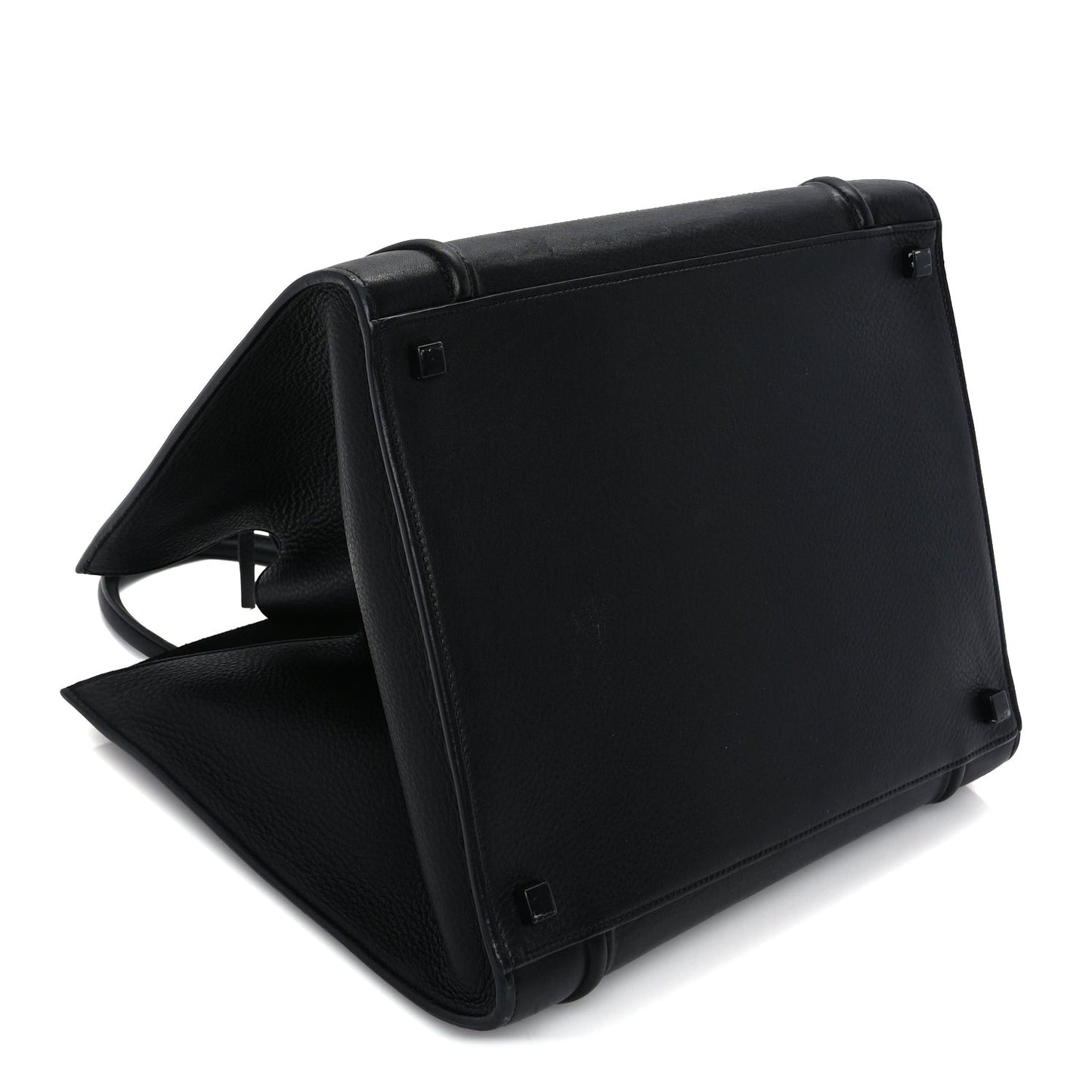 Supple Calfskin Medium Phantom Luggage  Black