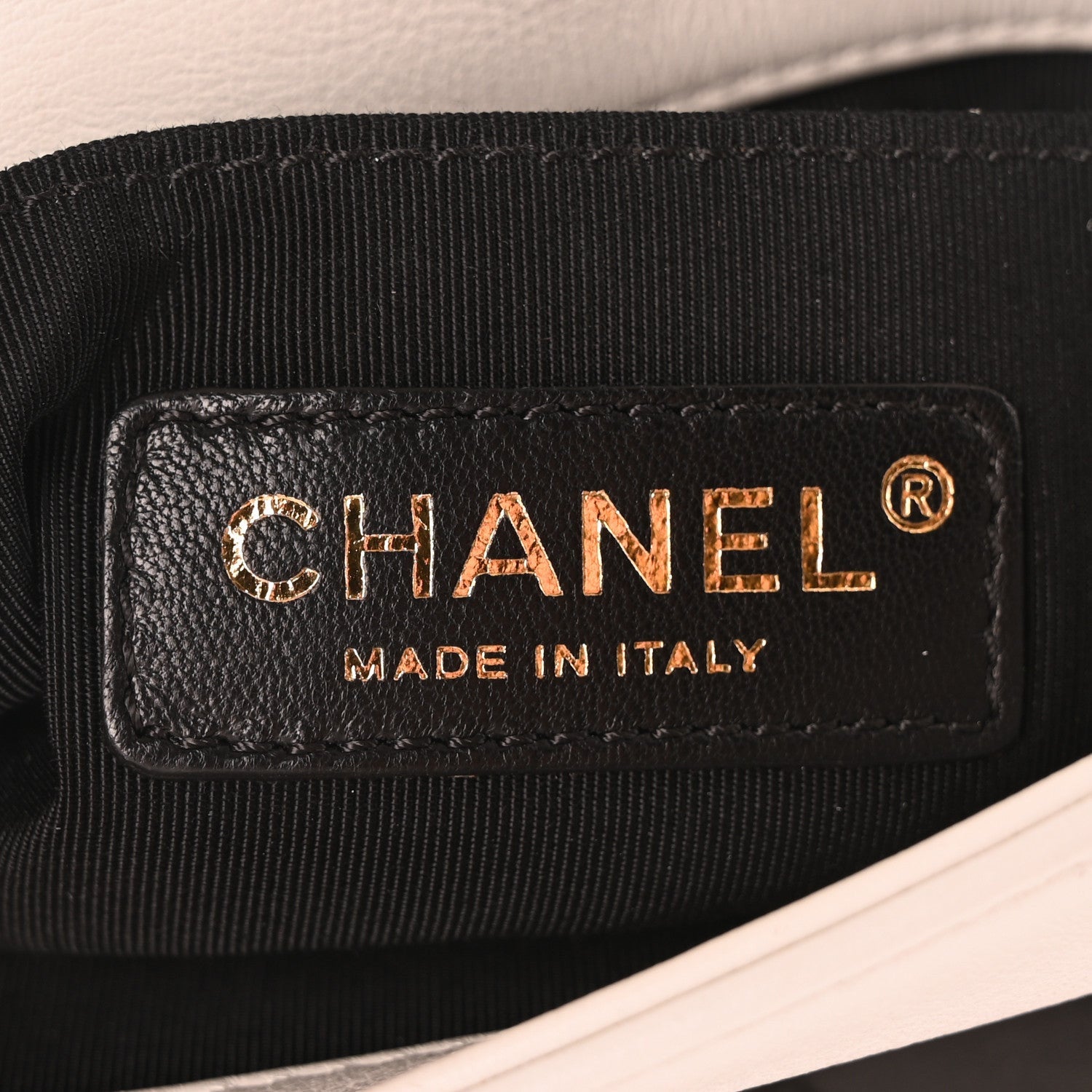 Chanel Lambskin Quilted Graphic Mini Flap Bag Black White 6 of 7