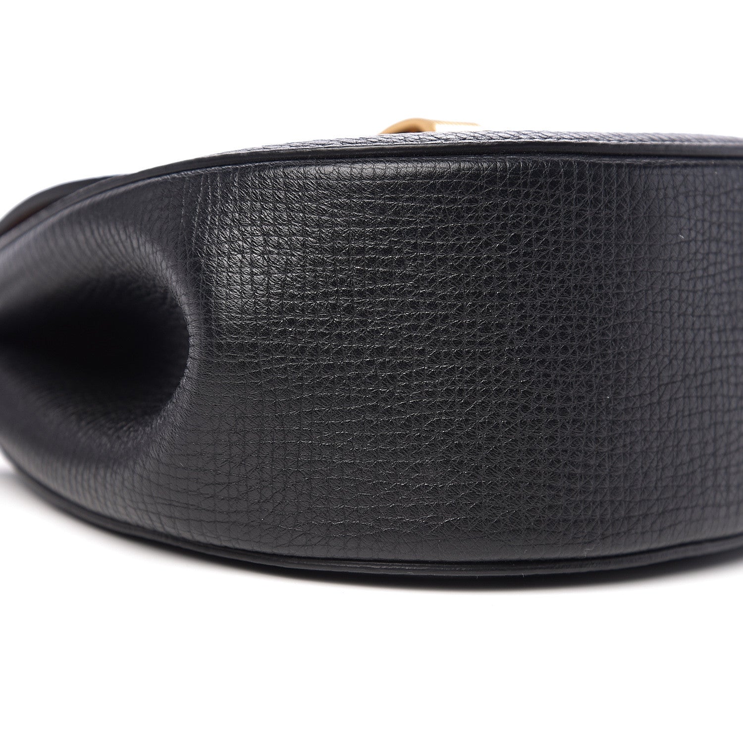 Bottega Veneta Palmellato Calfskin Rounded Belt Bag Black 7 of 9