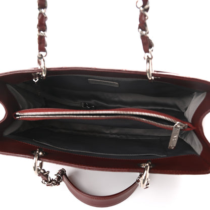 Chanel Caviar Quilted Grand Shopping Tote GST Dark Burgundy 5 of 10