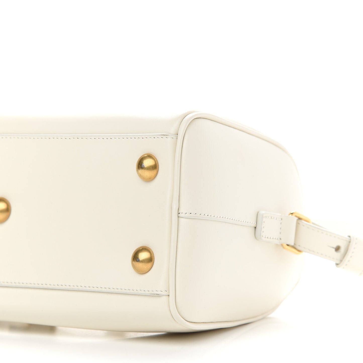 Calfskin Classic Baby Duffle Dove White