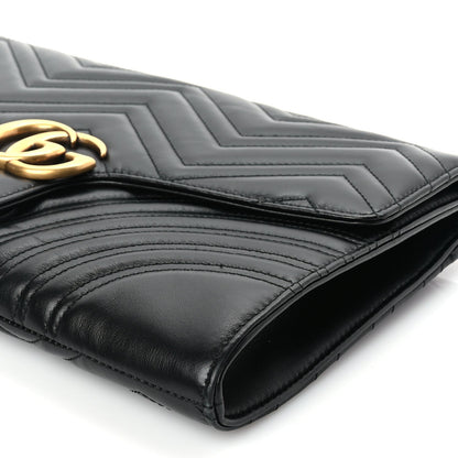 Gucci Calfskin Matelasse GG Marmont Clutch Black 9 of 10