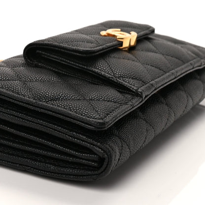 Chanel Caviar Quilted Pocket Twins Wallet On Chain WOC Black 8 of 9