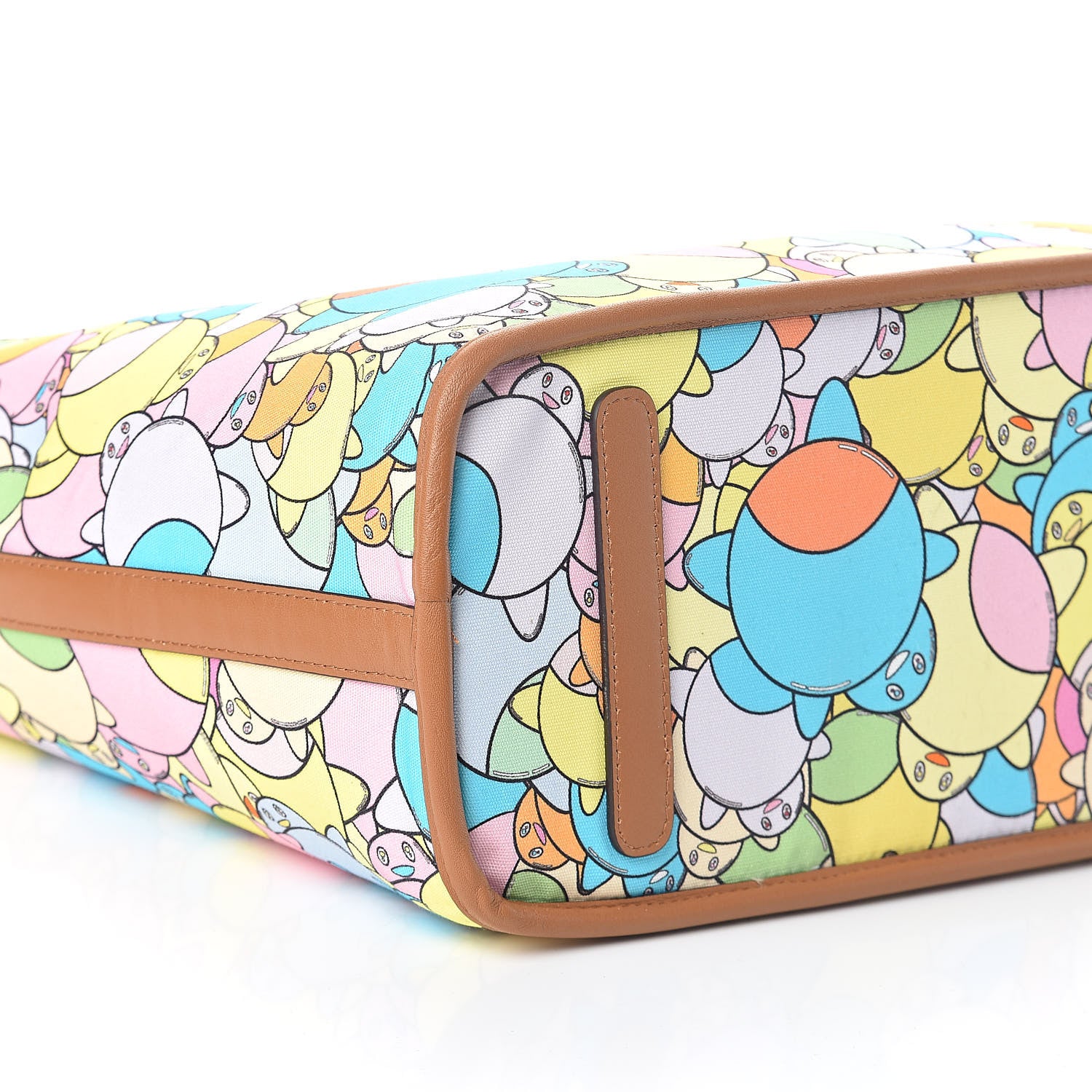 MCM X Eddie Kang Visetos Medium Reversible Shopper Tote Natural 15 of 17