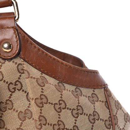 Gucci Monogram Large Sukey Tote Brown 13 of 27