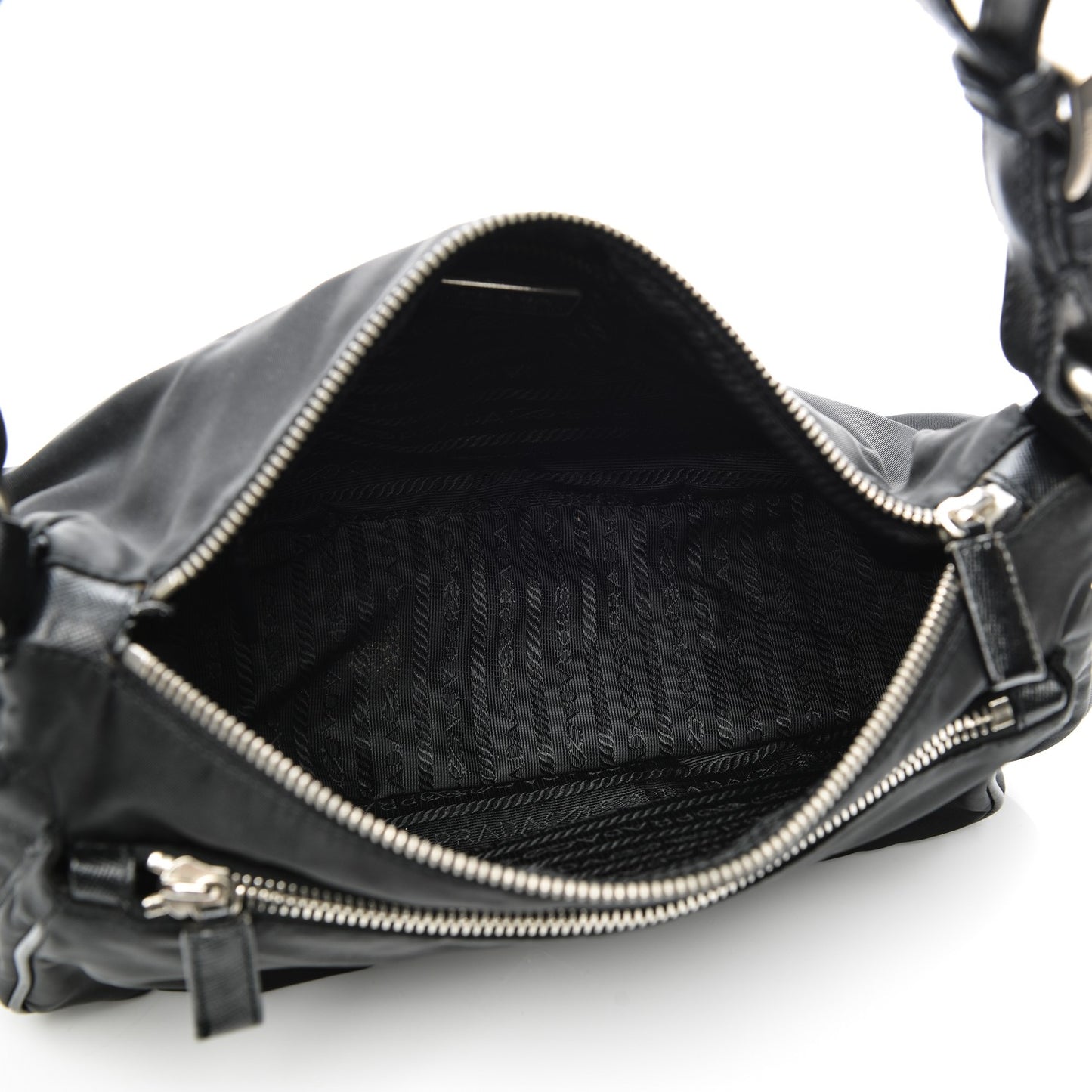 Tessuto Nylon Hobo Nero Black