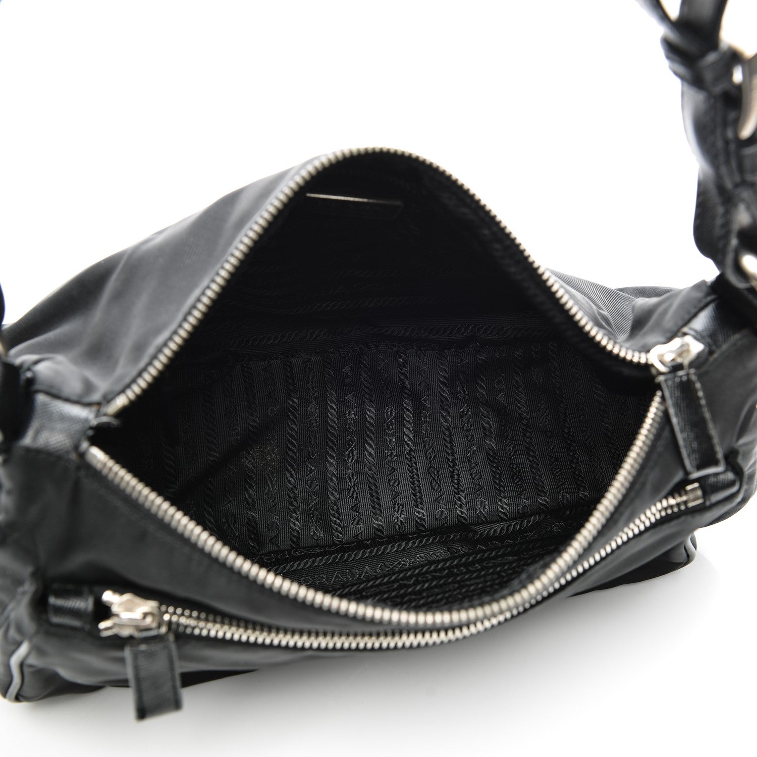 Prada Tessuto Nylon Hobo Nero Black 5 of 9