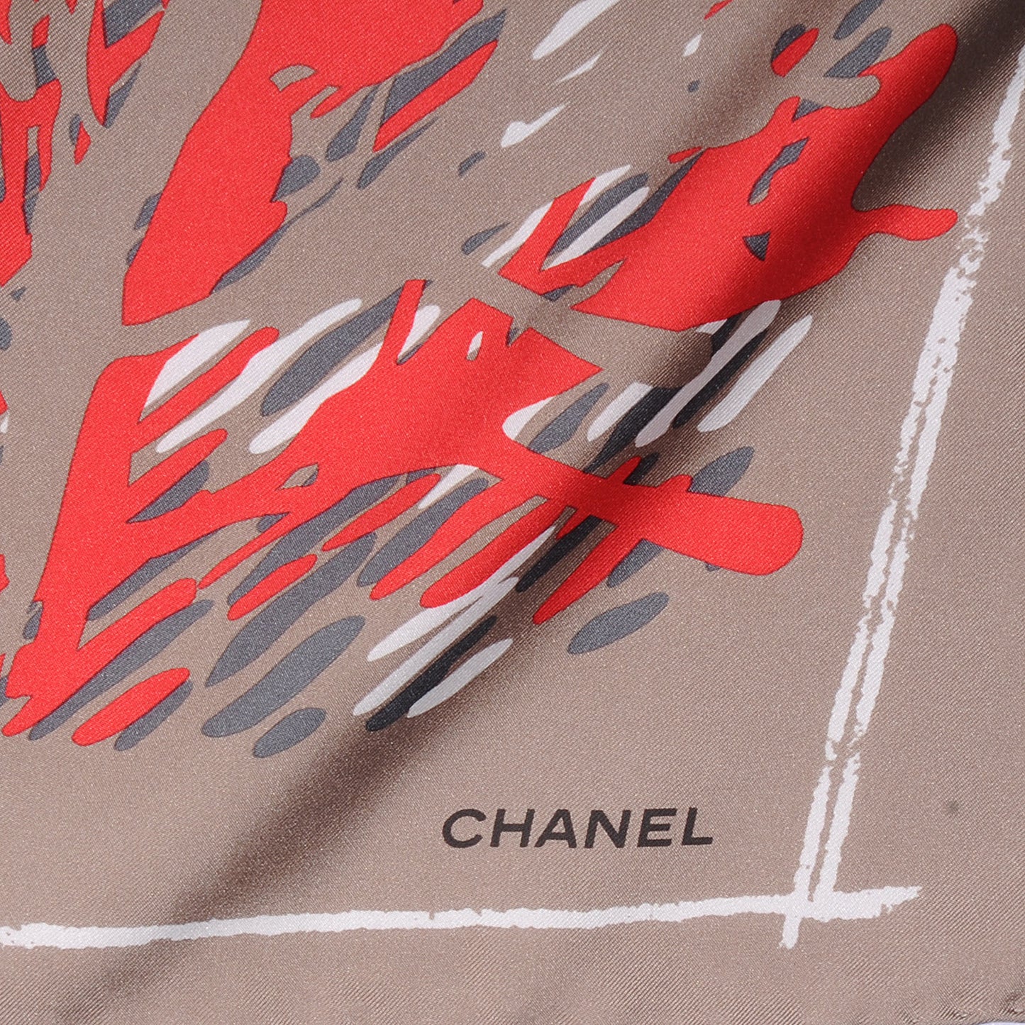 Silk CC Square Scarf