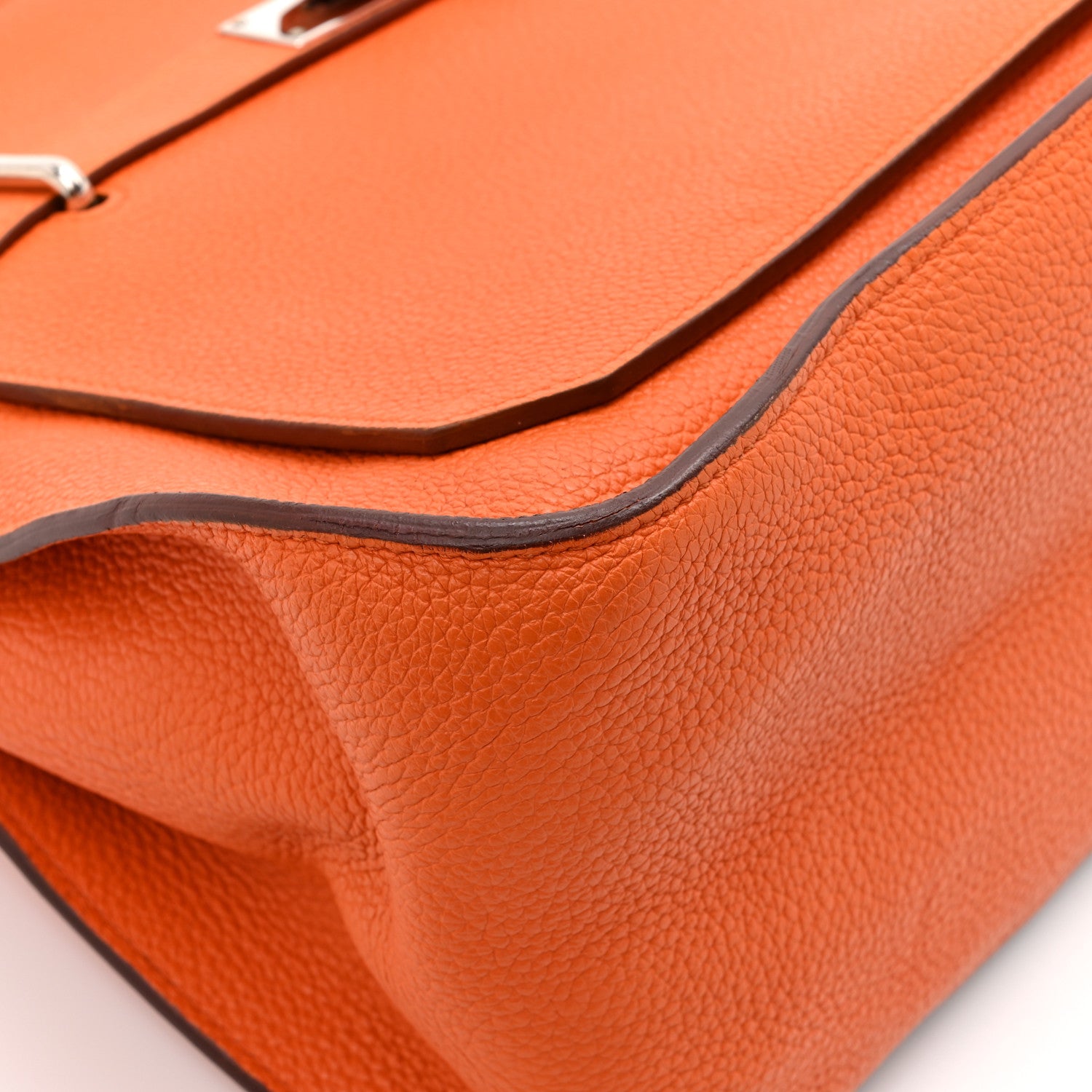 Hermes Taurillon Clemence Jypsiere 31 Orange 11 of 15