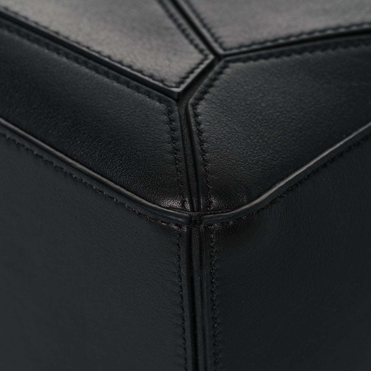 Calfskin Small Puzzle Bag Black