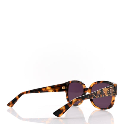 Christian Dior Acetate Cannage Lady Dior Studs Sunglasses Havana 4 of 7