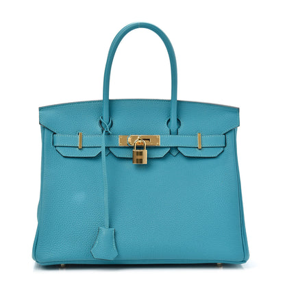 Hermes Togo Birkin 30 Turquoise 1 of 10