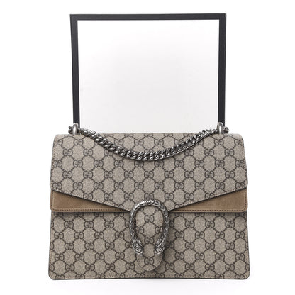 Gucci GG Supreme Monogram Medium Dionysus Shoulder Bag Taupe 11 of 11