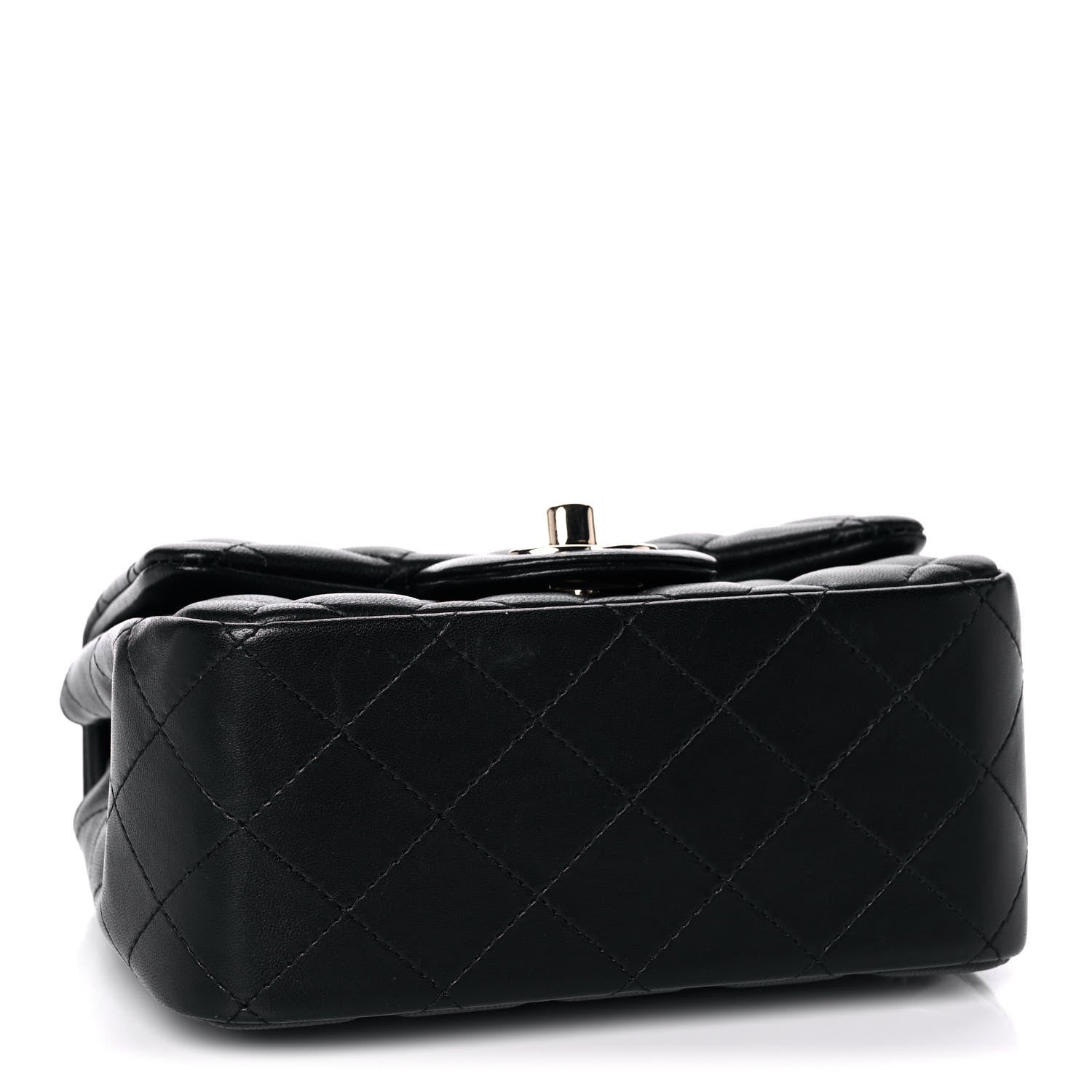 Chanel Lambskin Quilted Mini Square Flap Black 4 of 13