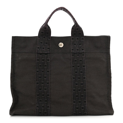 Hermes Canvas Herline PM Tote Grey 1 of 7