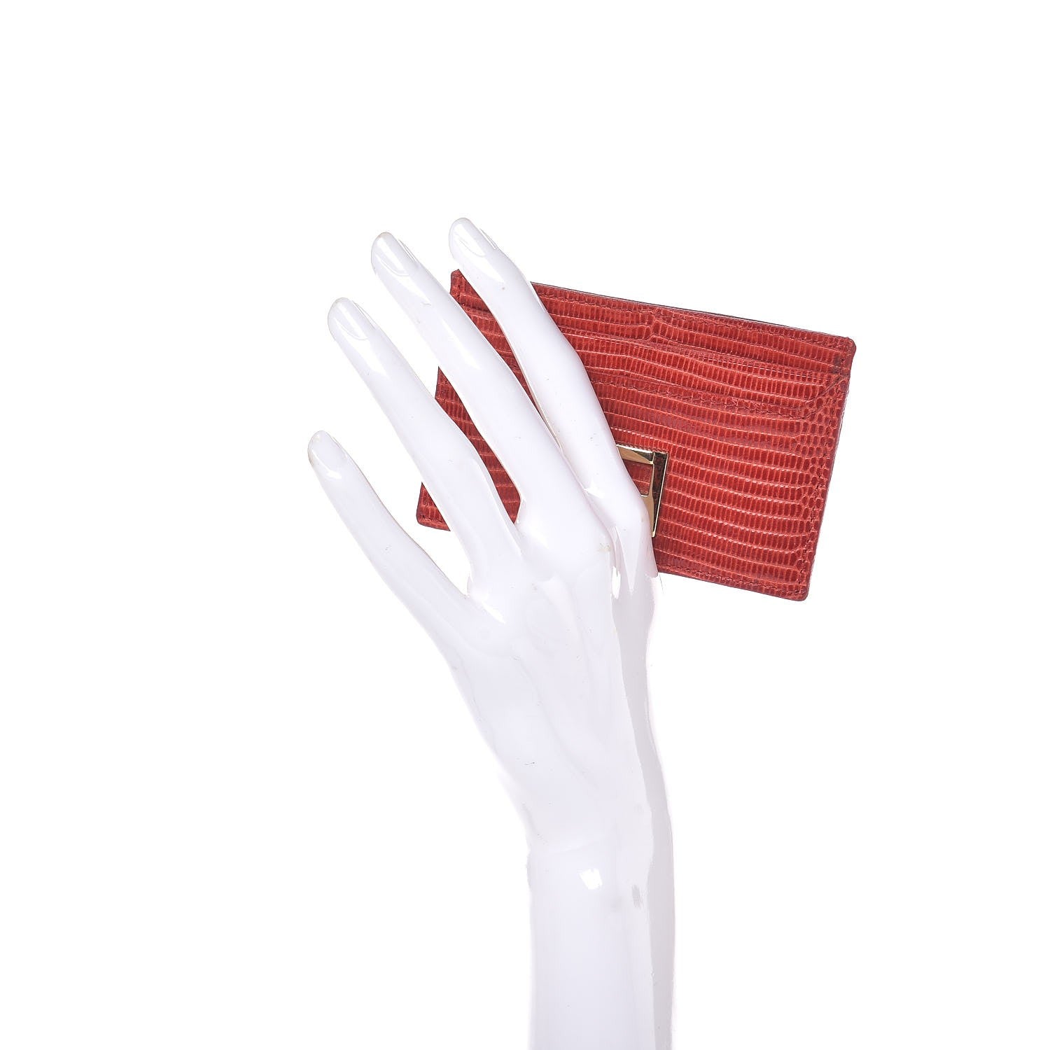 Fendi Lizard Card Holder Red 2 of 9