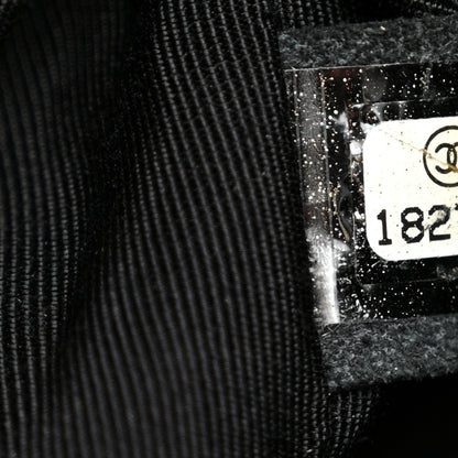 Chanel Calfskin Stitched Double Zip Hobo Black 7 of 10