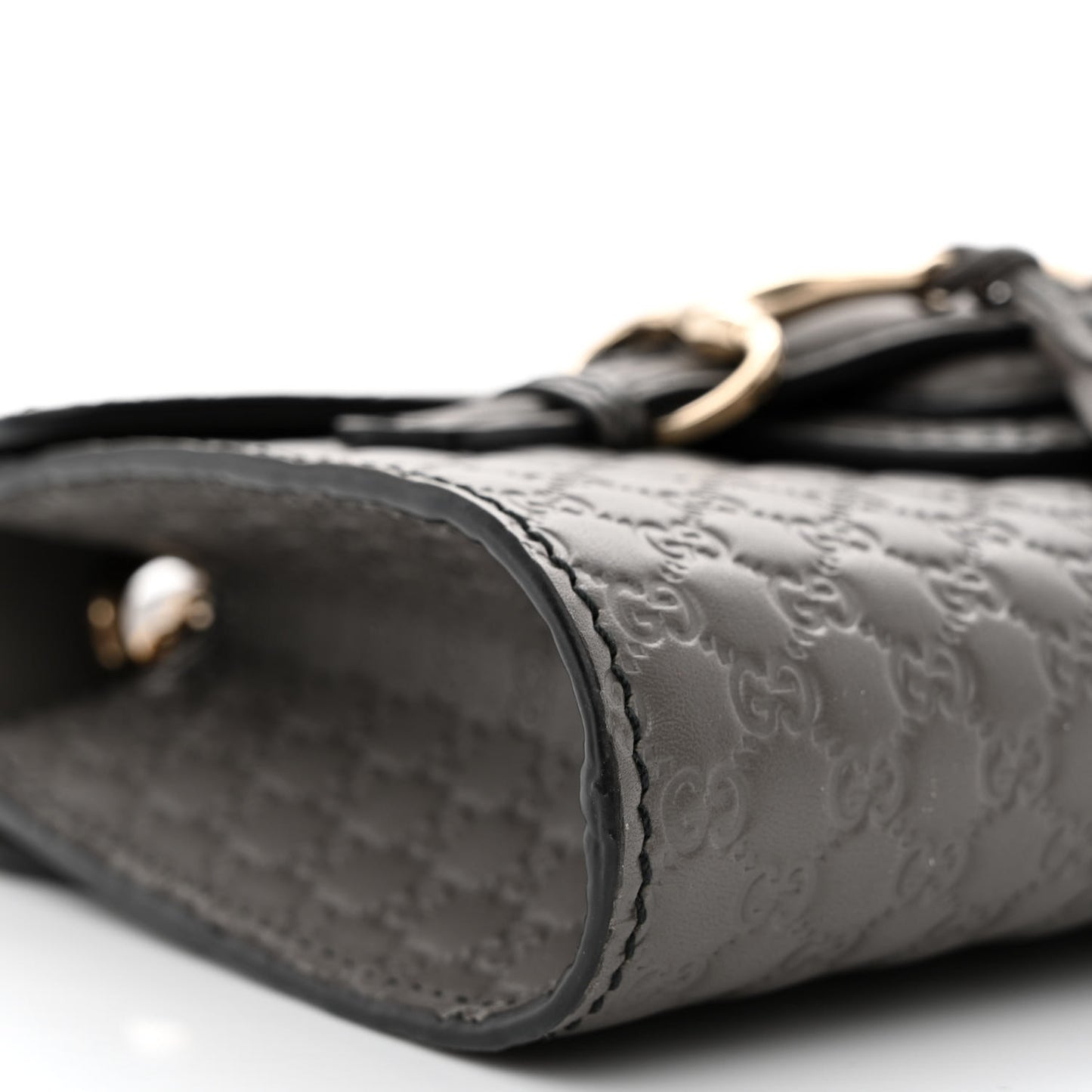 Soft Microguccissima Mini Emily Chain Shoulder Bag Loess