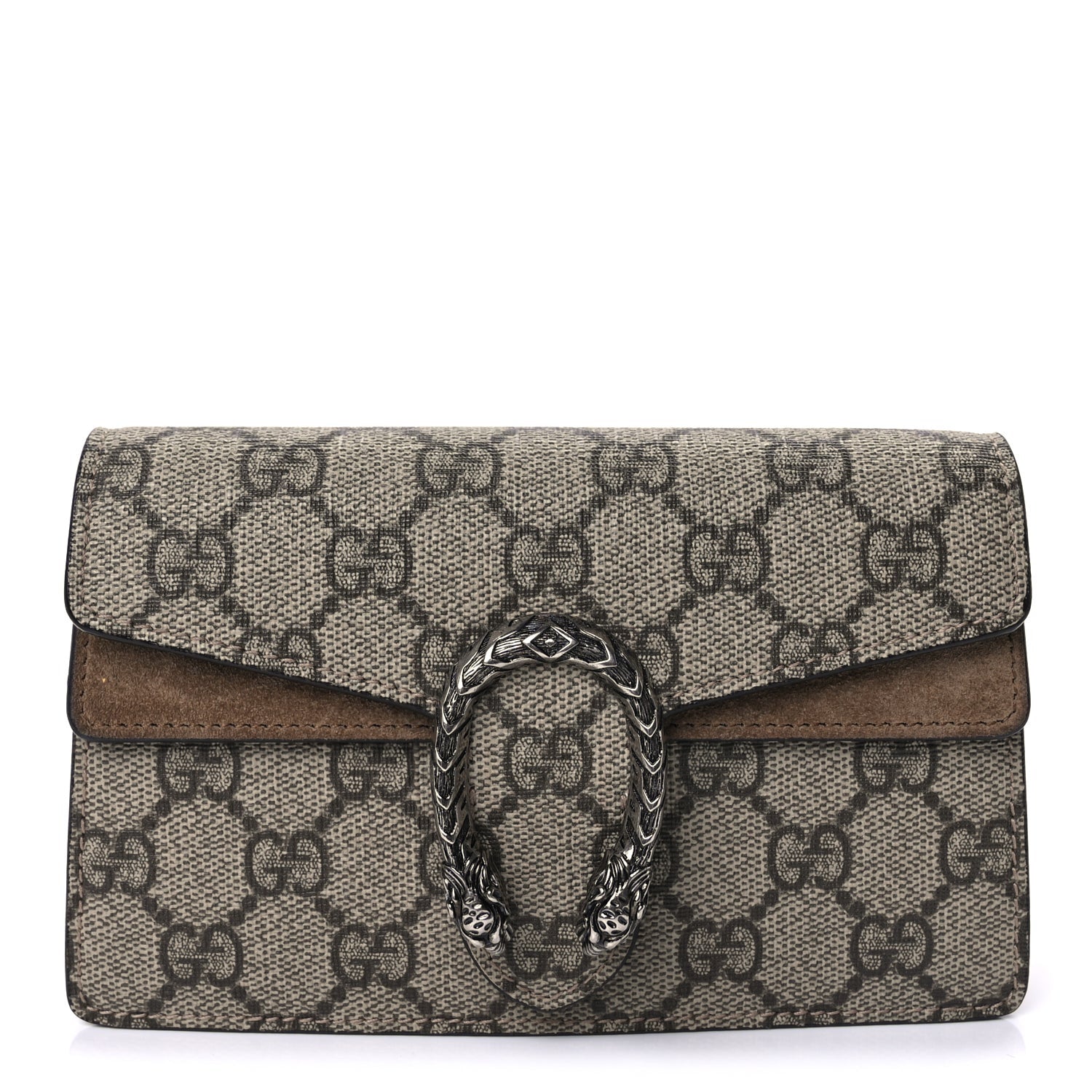 Gucci GG Supreme Monogram Super Mini Dionysus Shoulder Bag  Taupe 6 of 8