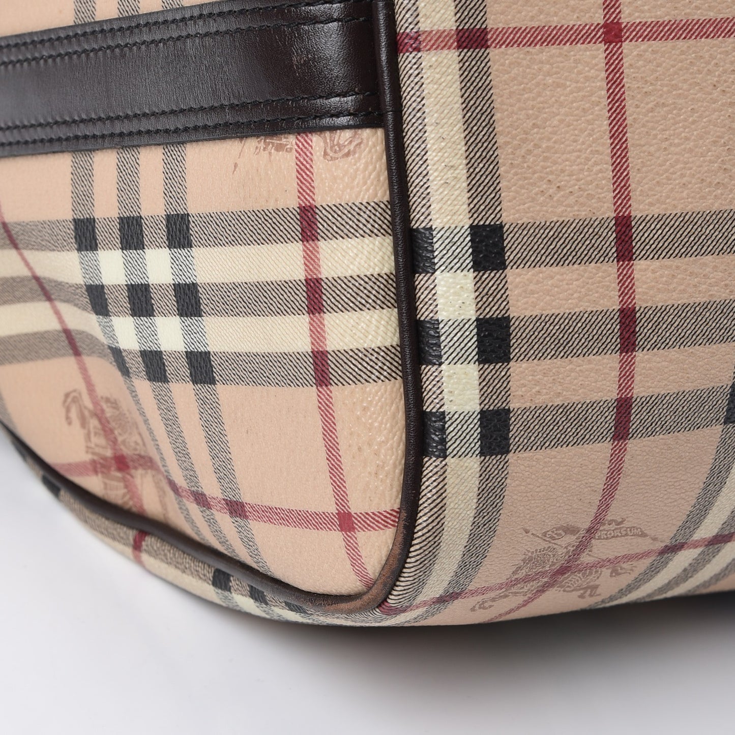 Haymarket Check Duffle Bag Dark Brown
