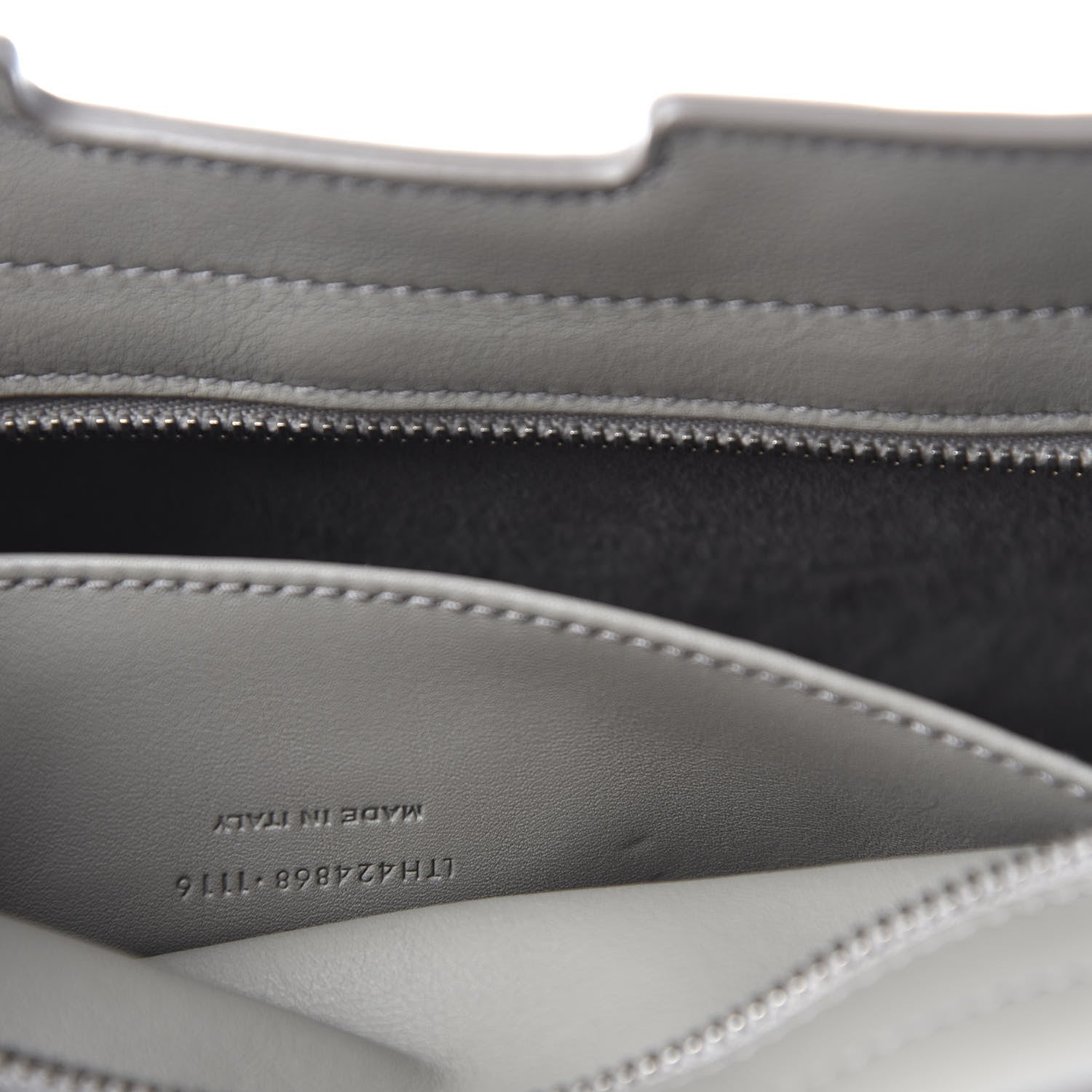 Saint Laurent Calfskin Monogram Baby Cabas Fog 12 of 14