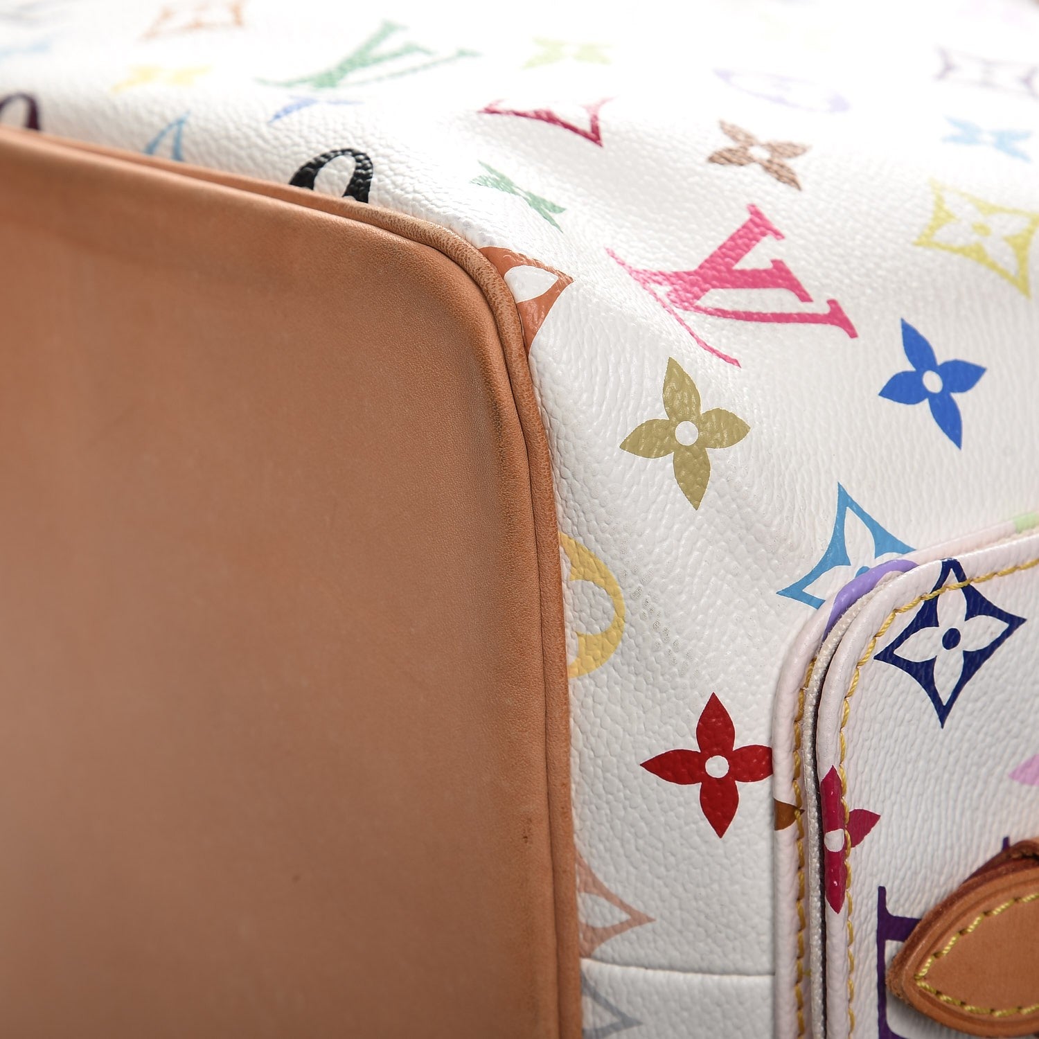 Louis Vuitton Monogram Multicolor Petit Noe White 10 of 12