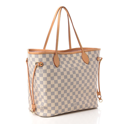 Louis Vuitton Damier Azur Neo Neverfull MM Rose Ballerine 3 of 11