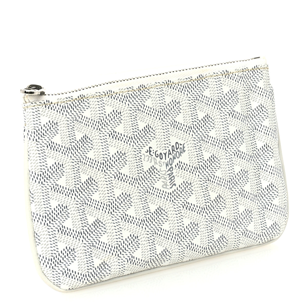 Goyardine Senat Pochette PM White