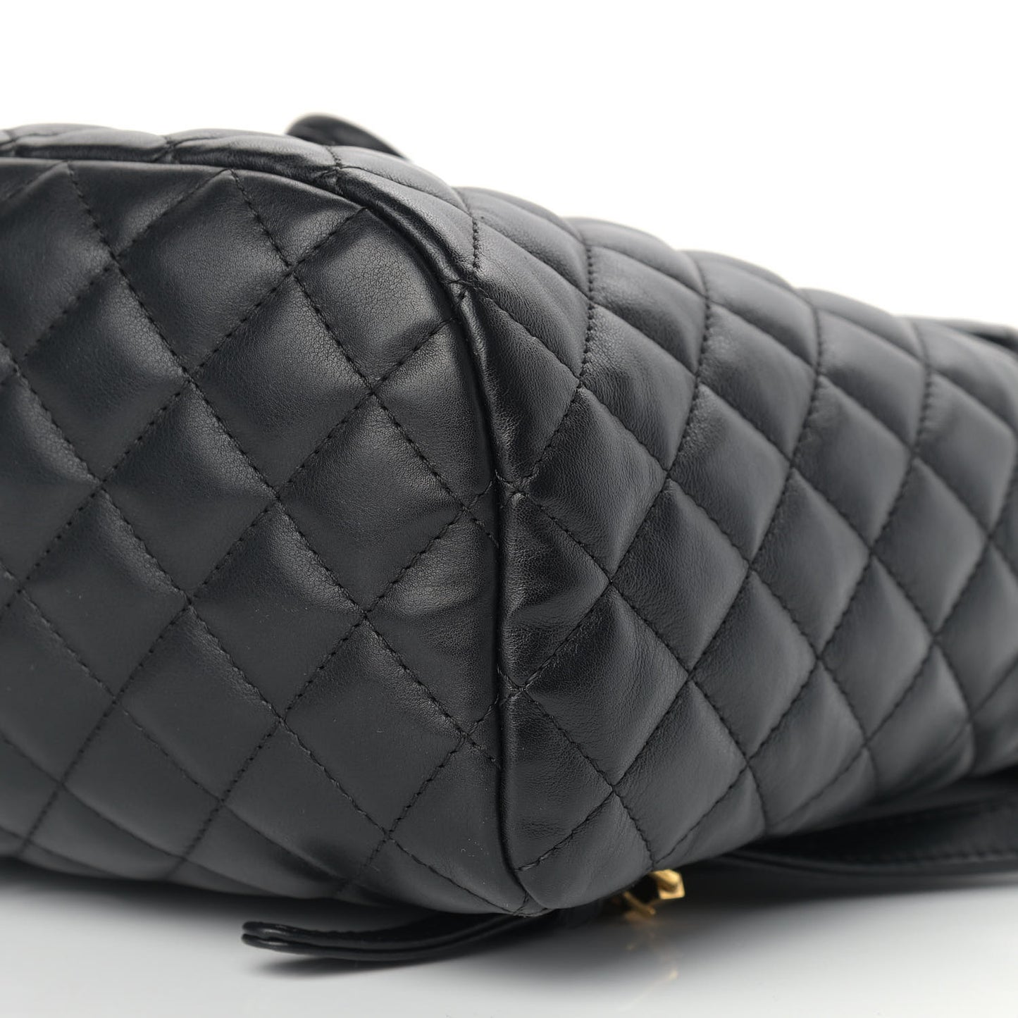 Lambskin Quilted Small Urban Spirit Backpack Black