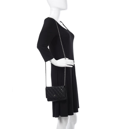 Chanel Caviar Quilted Wallet On Chain WOC Black 2 of 15