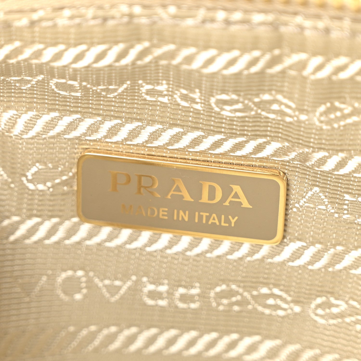Prada Shearling Symbole Mini Triangle Bag Ecru White 6 of 7