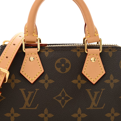 Louis Vuitton Monogram Nano Speedy Bandouliere 8 of 10