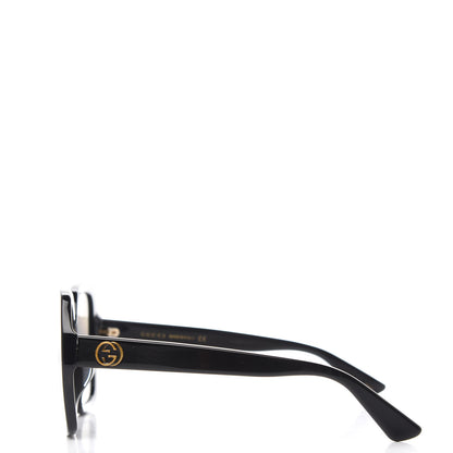 Gucci Acetate Square Frame GG0096S Sunglasses Black 3 of 7