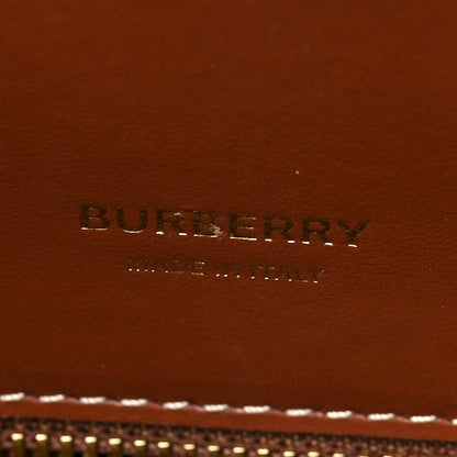 Burberry Calfskin Vintage Check Medium Two Handle Title Bag Black 5 of 8