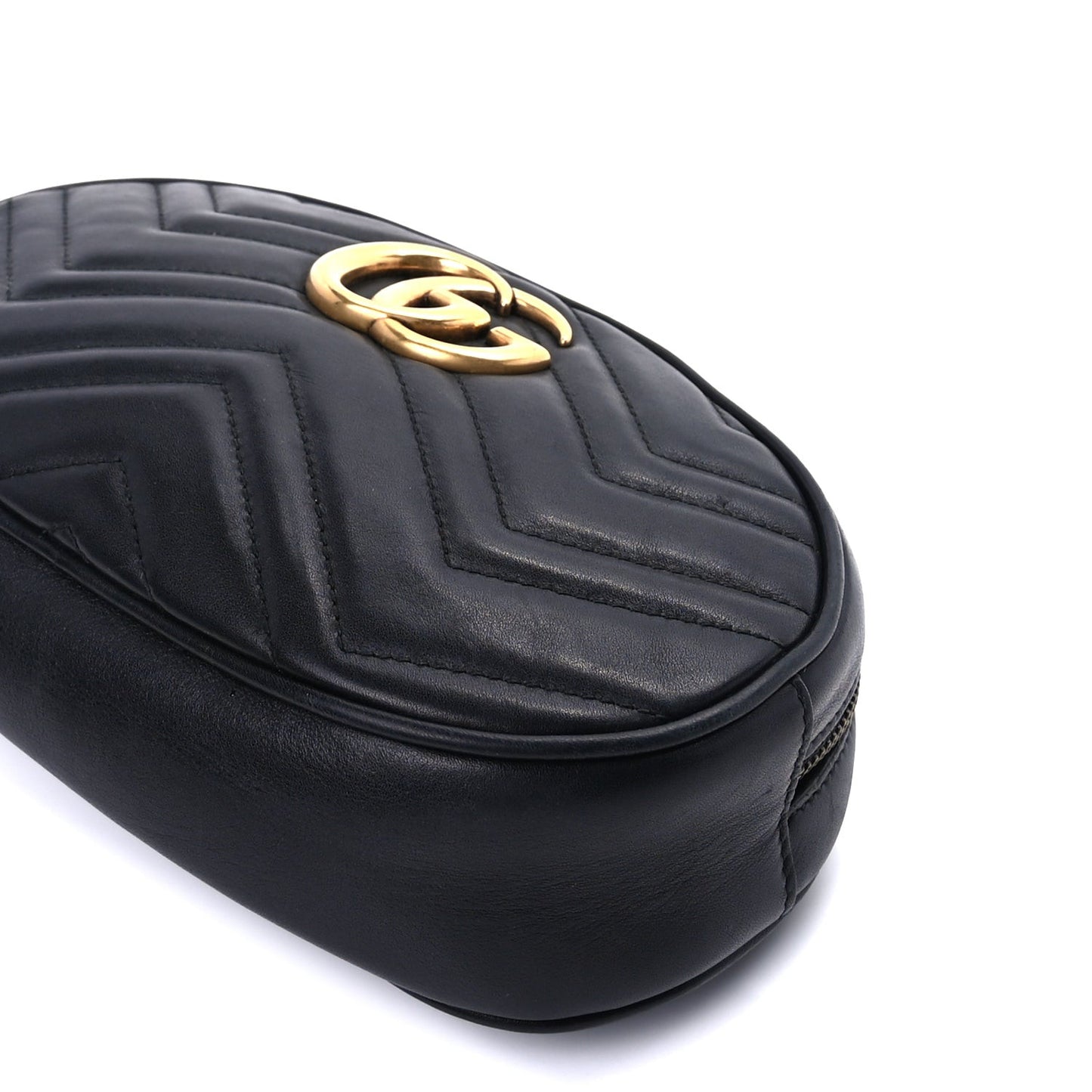 Calfskin Matelasse GG Marmont Belt Bag 95 38 Black