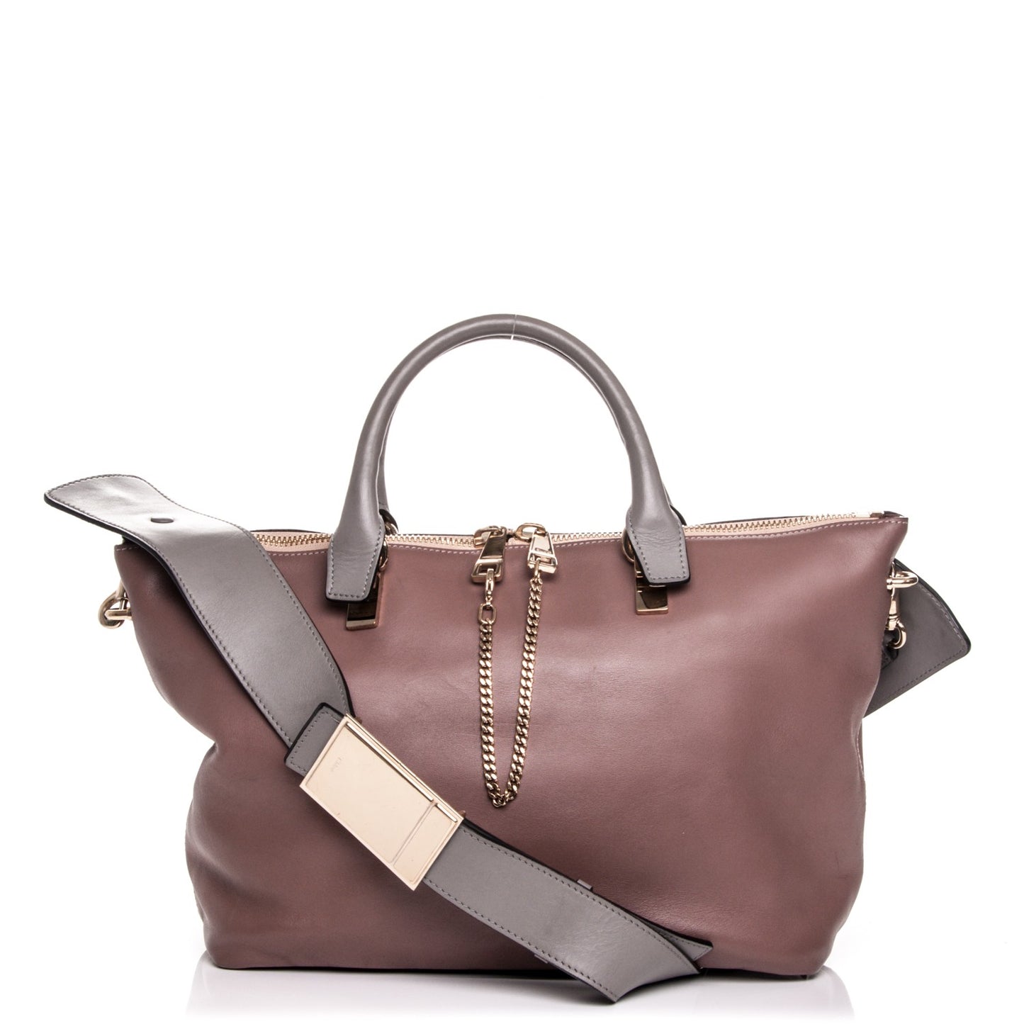 Smooth Calfskin Medium Baylee Tote Darlington Pink