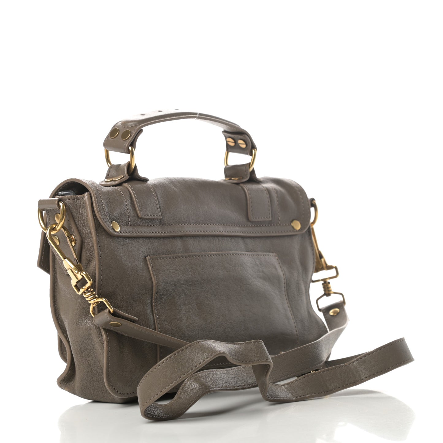 Lambskin Tiny PS1 Satchel Smoke