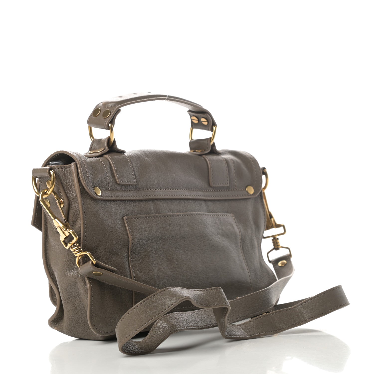 Proenza Schouler Lambskin Tiny PS1 Satchel Smoke 4 of 18