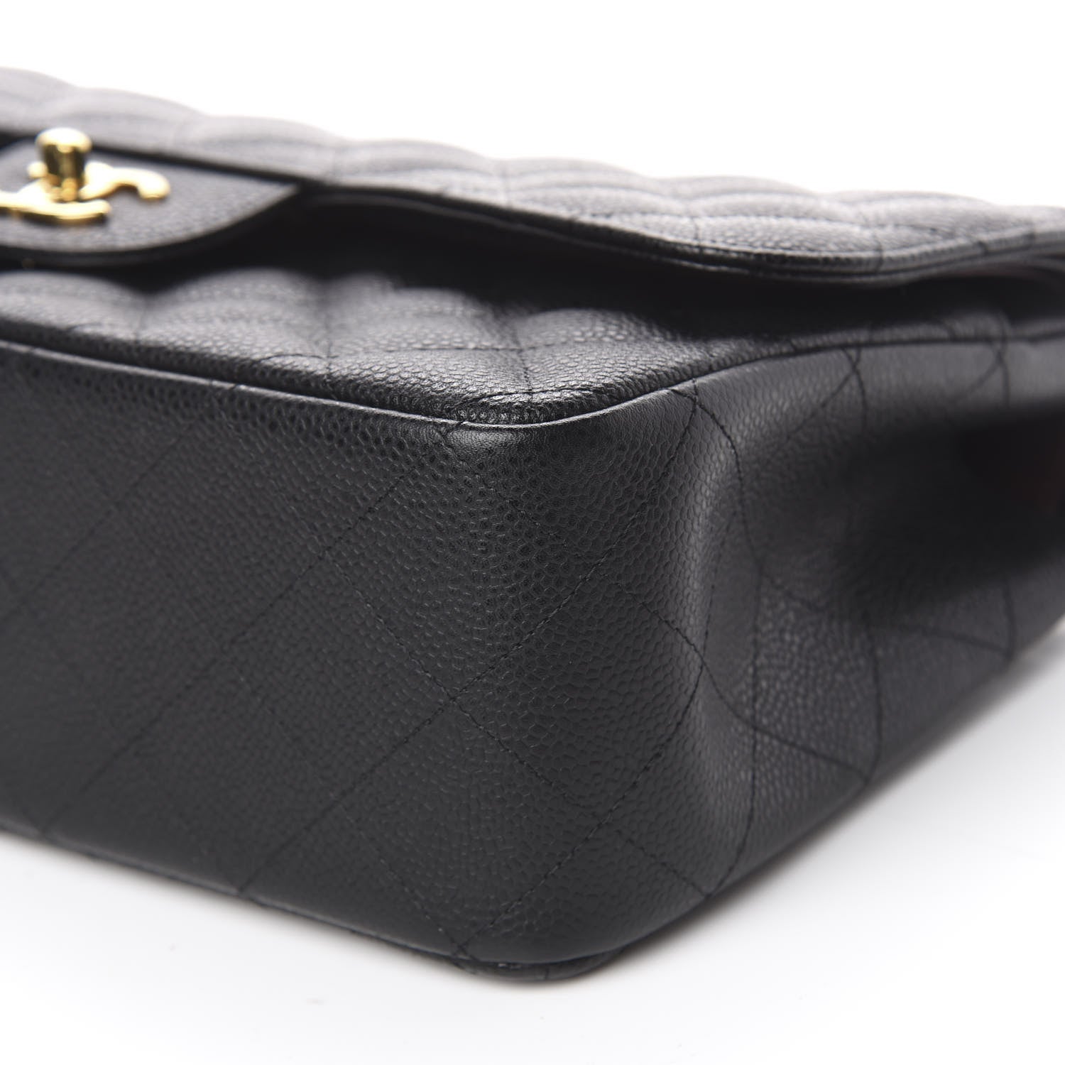 Chanel Caviar Quilted Jumbo Double Flap Black 8 of 9