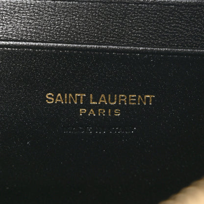 Saint Laurent Grain De Poudre Matelasse Monogram Mini Lou Camera Bag Granite 7 of 9