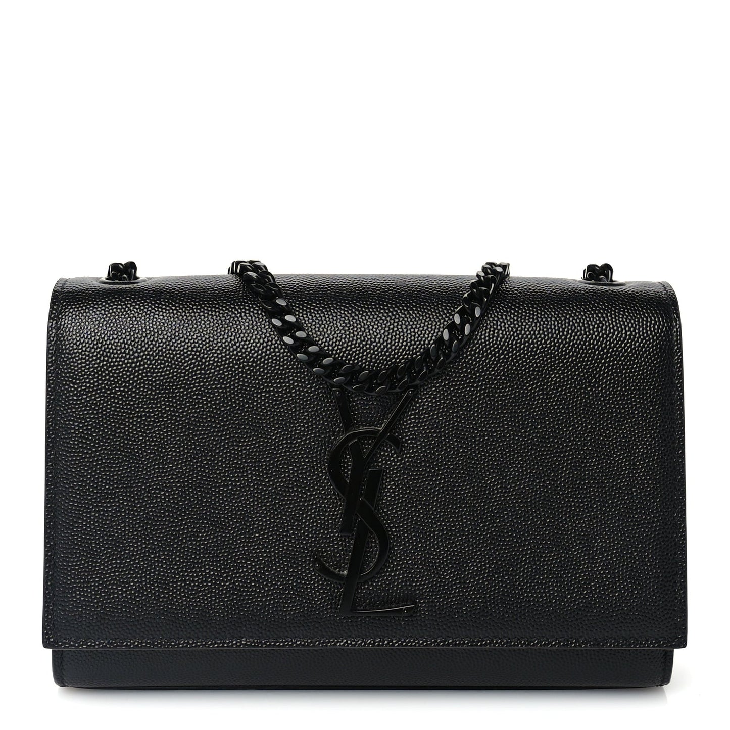Grain De Poudre Small Monogram Monochrome Kate Satchel Black
