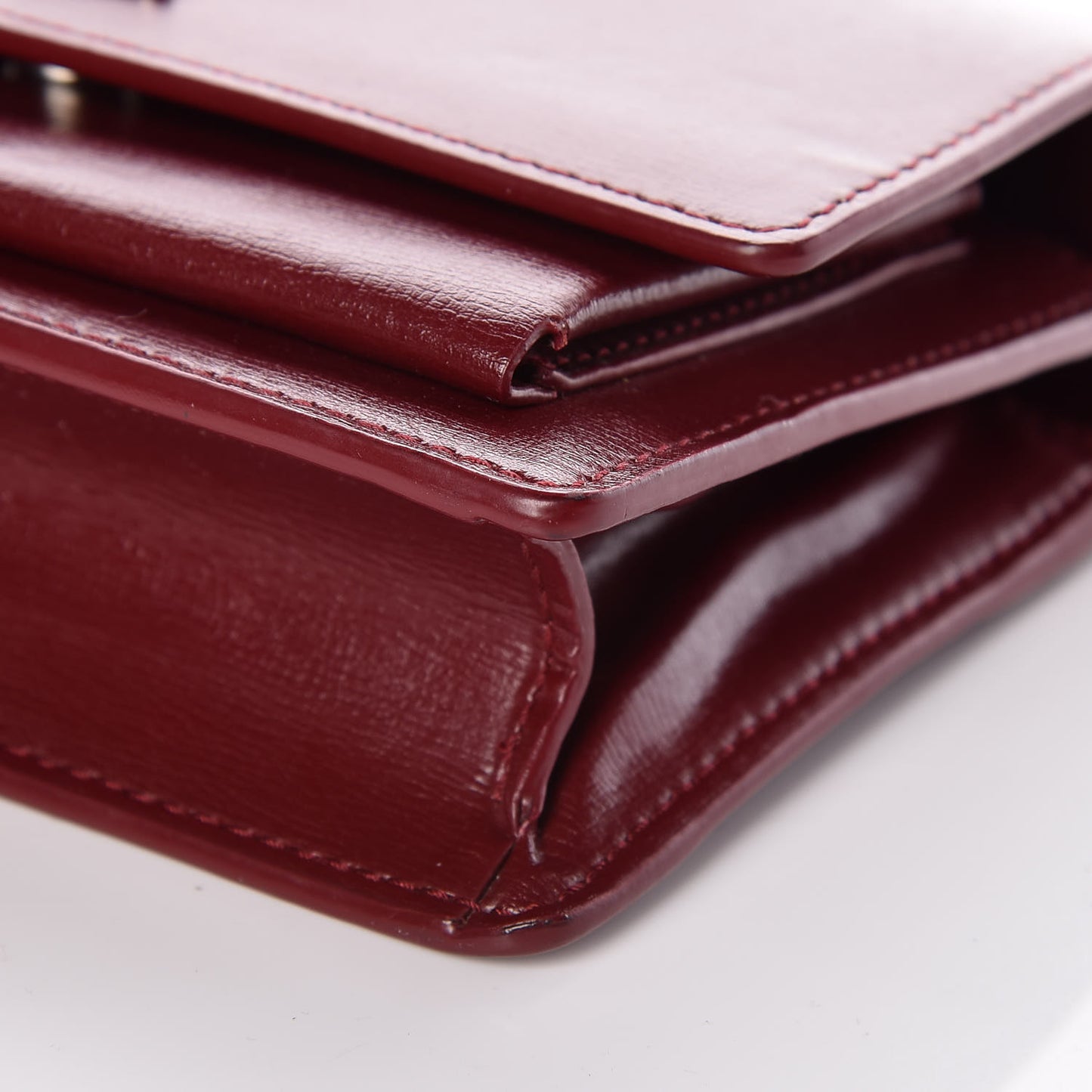 Calfskin Monogram Sunset Chain Wallet Palissandre