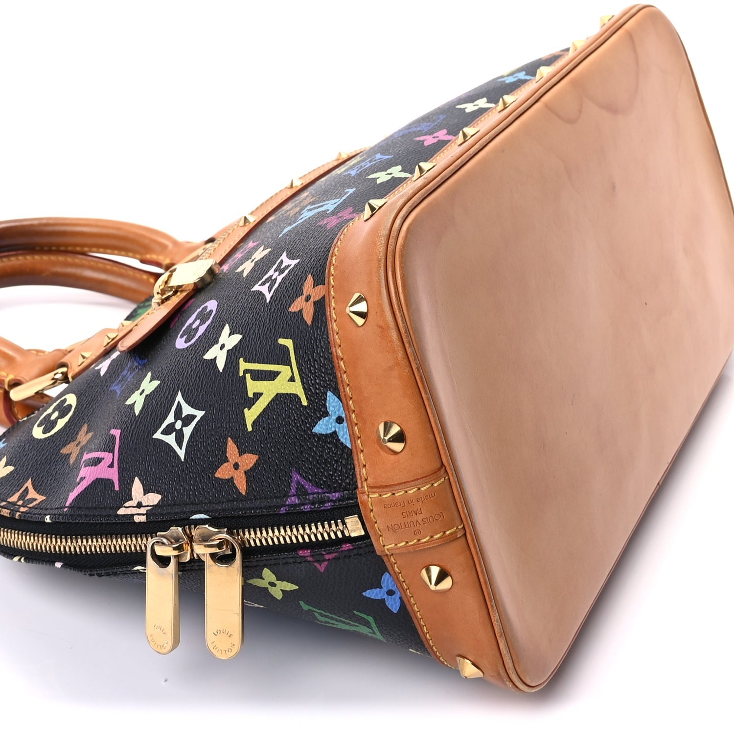 Louis Vuitton Monogram Multicolor Alma Black 6 of 7