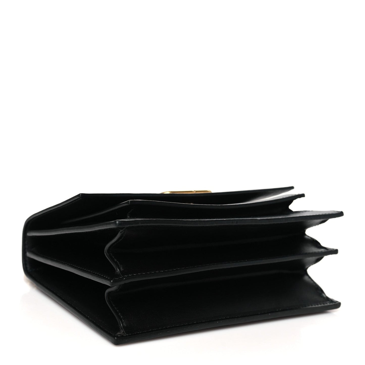 Box Calfskin S Sharp Chain Shoulder Bag Black