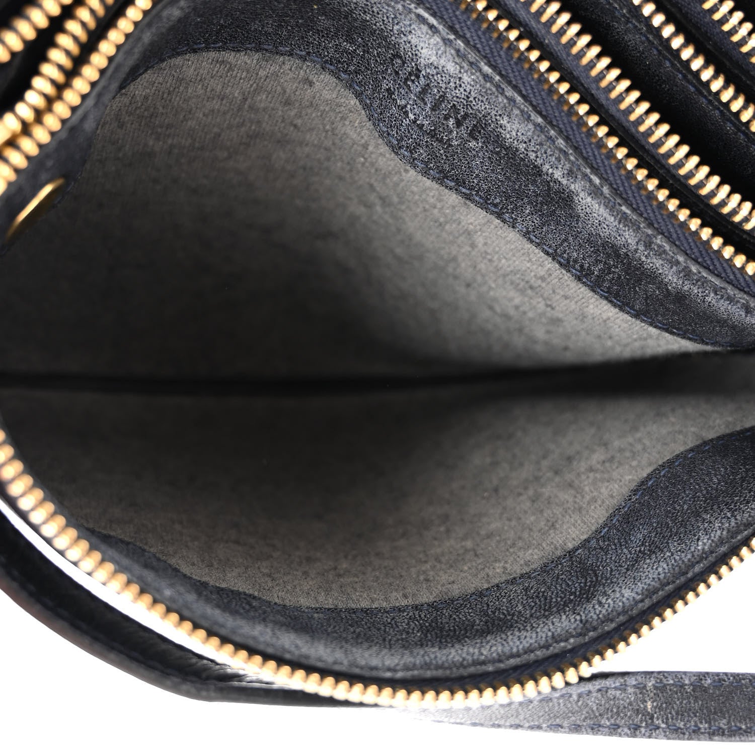 Celine Lambskin Small Trio Crossbody Bag Black 7 of 14