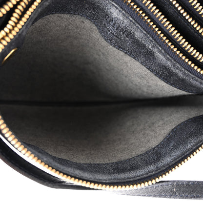Celine Lambskin Small Trio Crossbody Bag Black 7 of 14