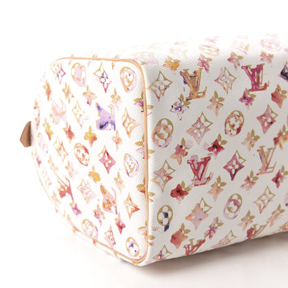 Louis Vuitton Watercolor Aquarelle Speedy 35 White 6 of 13