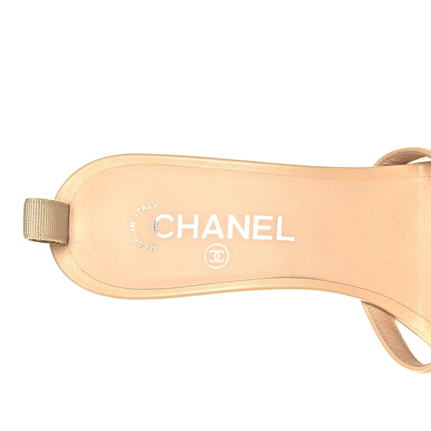 Chanel PVC Lambskin Logo Mules 41 Beige 7 of 8