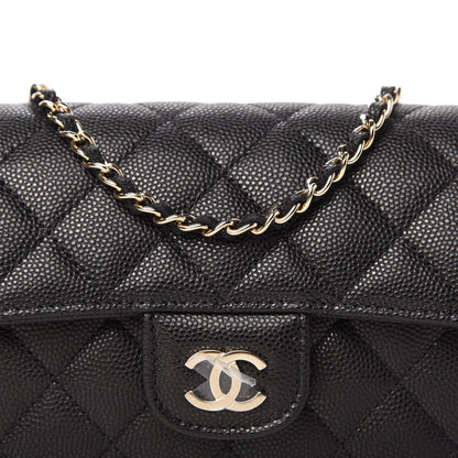 Chanel Caviar Quilted Glasses Case With Chain Black 11 of 12